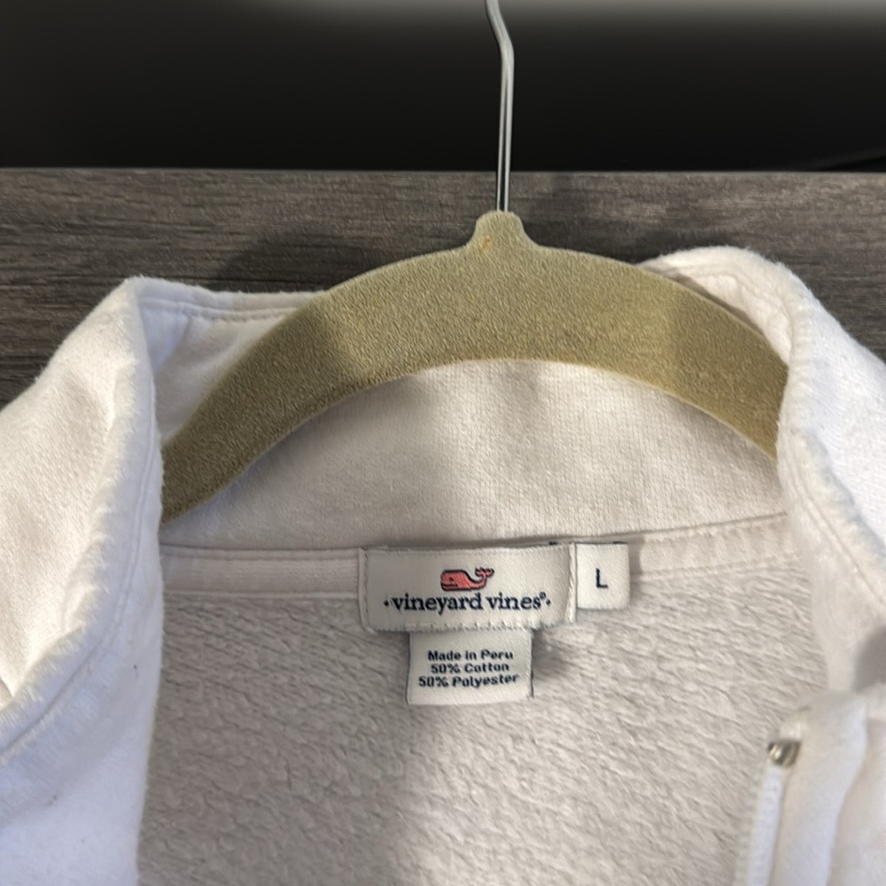 Vineyard Vines Women's White Quarter-Zip Top - Picture 5 of 5